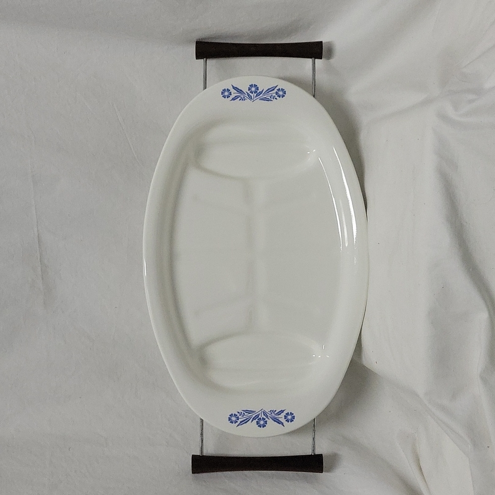 Blue Cornflower Corning Ware Platter P-19 - Picture 10 of 10